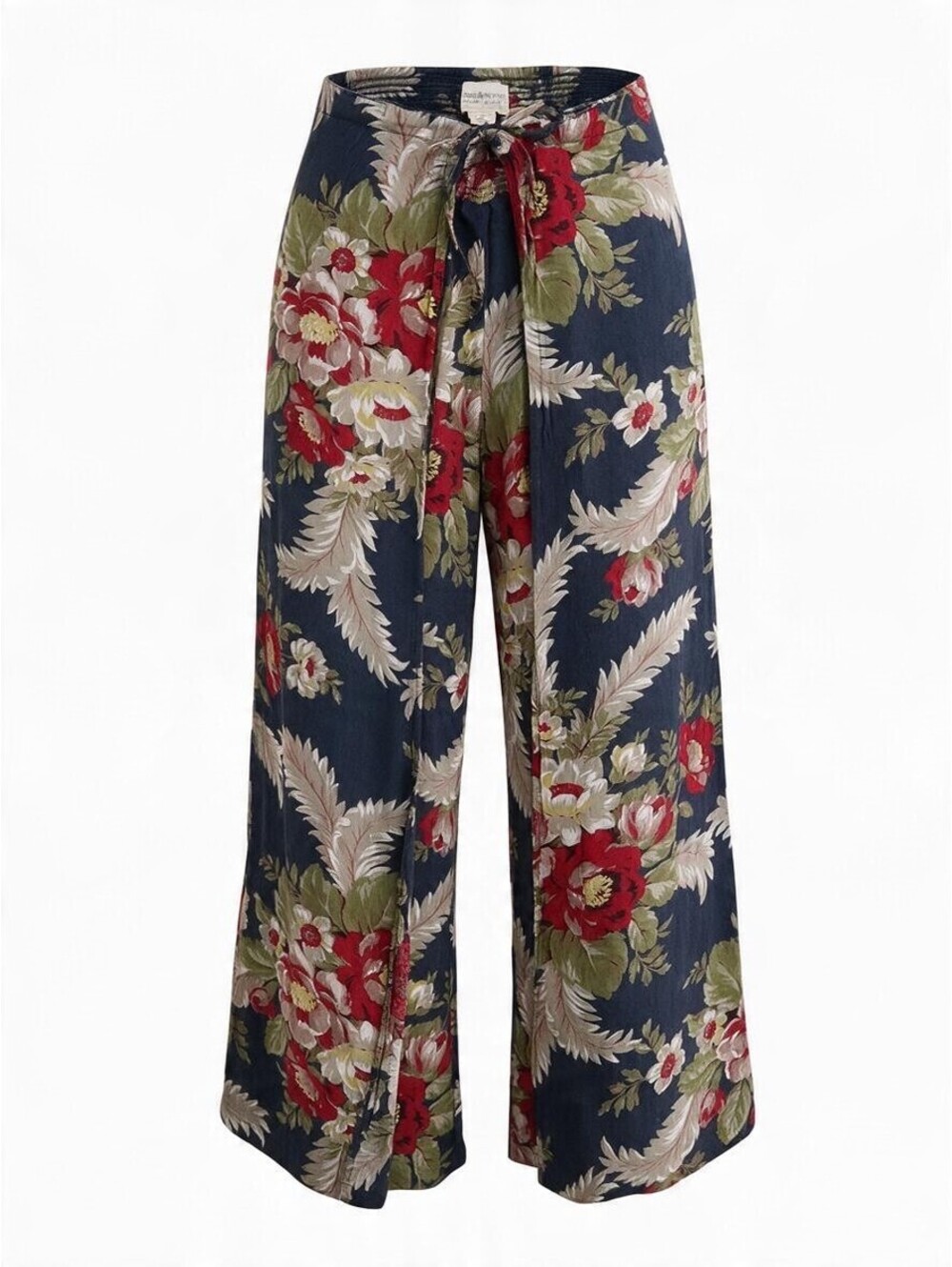 Ralph Lauren Denim & Supply Floral Gauzy Faux Wrap Palazzo Pants - Size S